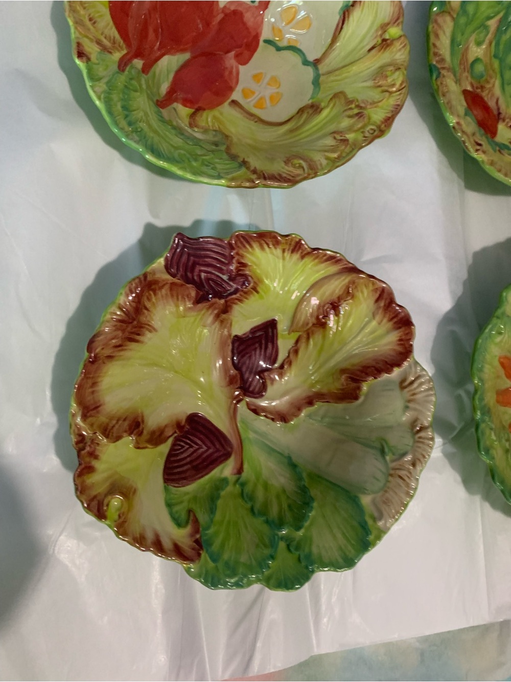 Temptations By Tara Figural Vegetable Salad Bowls Set 2 - Picture 3 of 5